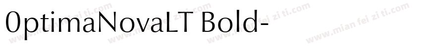 0ptimaNovaLT Bold字体转换